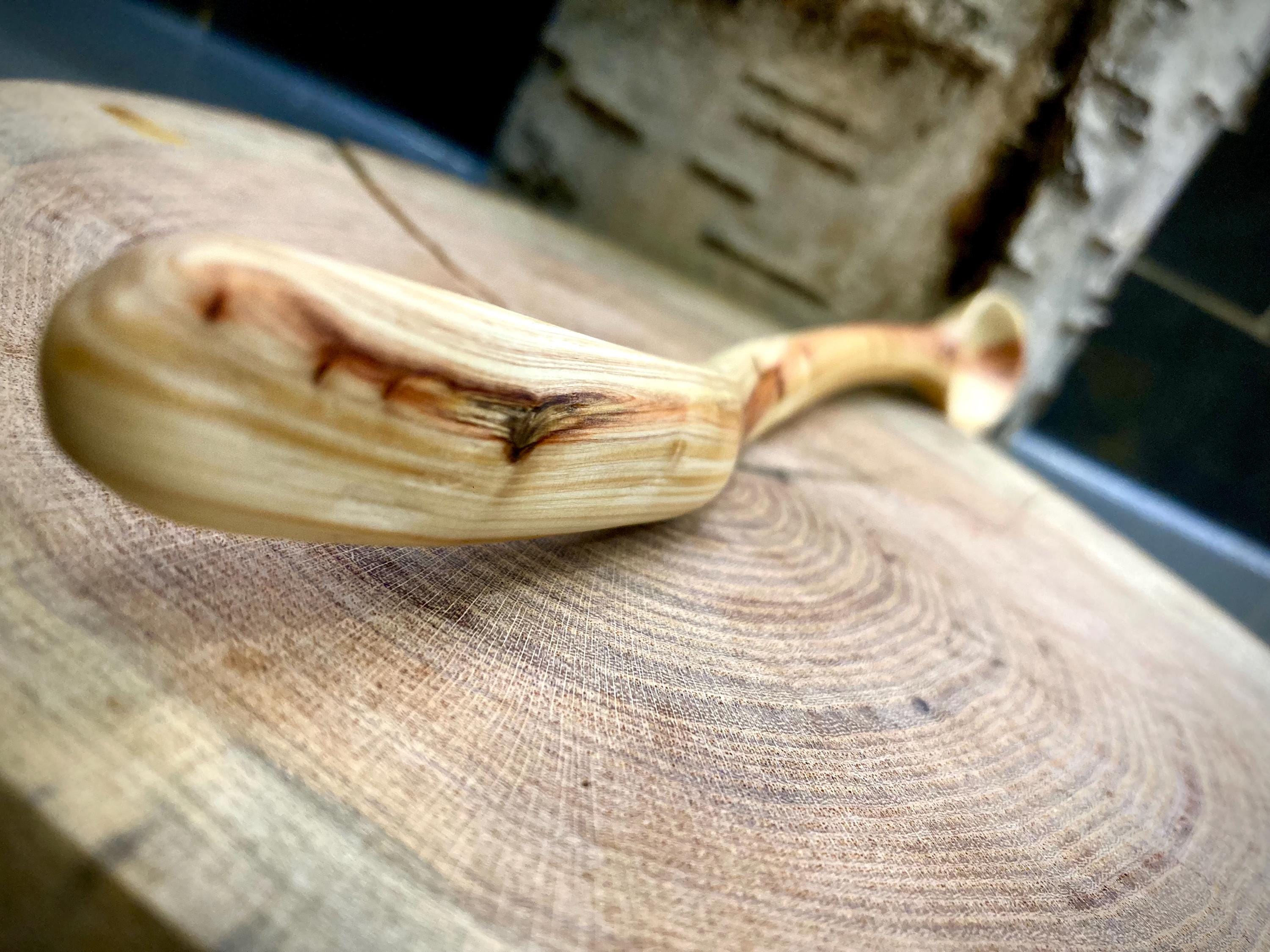 Hand carved juniper spoon image 2